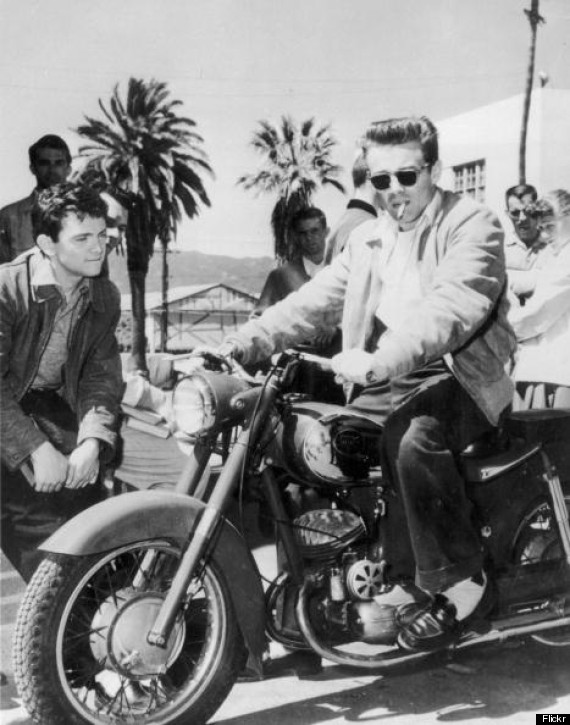 james dean on motorcycle