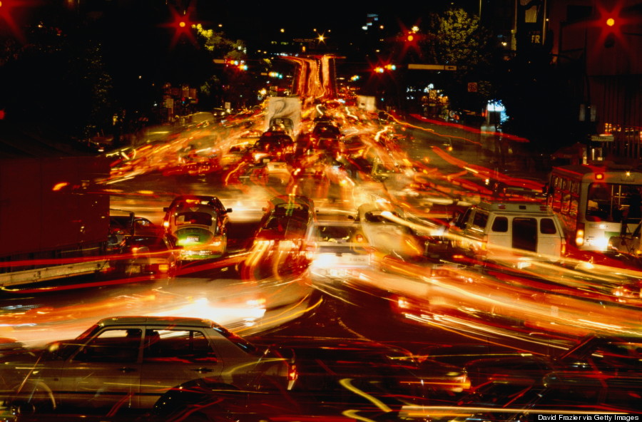 mexico city traffic jam