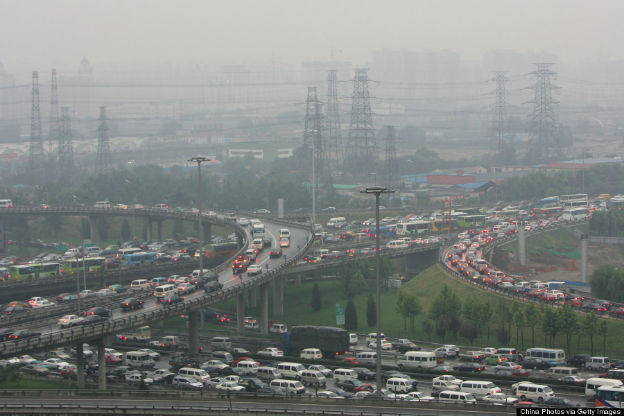 beijing traffic jam