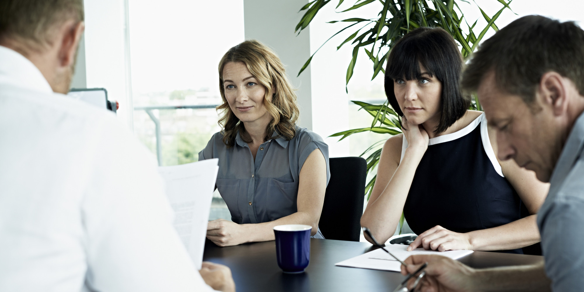 women at new job