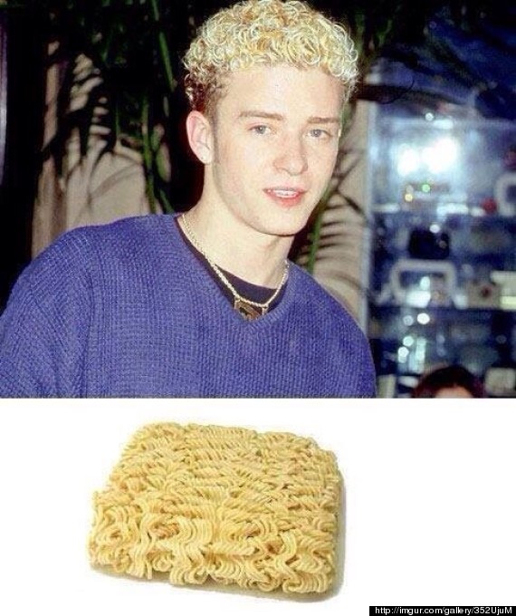 Remember When Justin Timberlake S Hair Looked Like Ramen Noodles