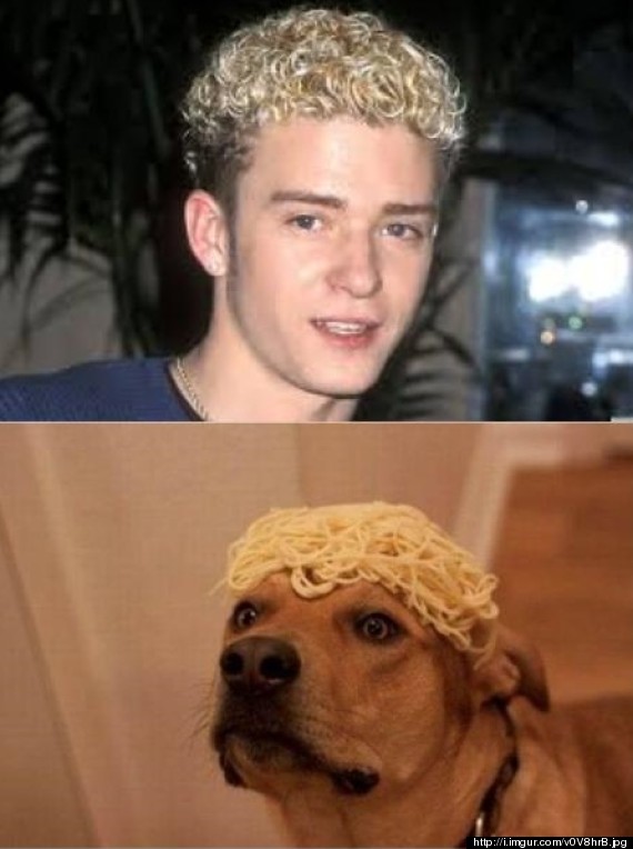 Remember When Justin Timberlake's Hair Looked Like Ramen Noodles? We Do