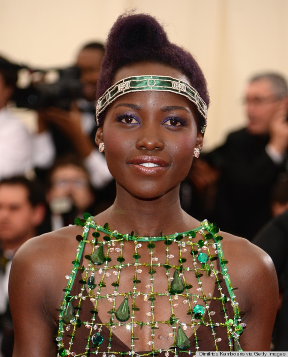 lupita makeup front met gala