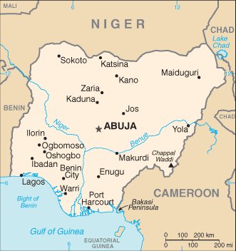 nigeria map