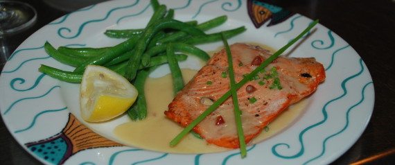 salmon dinner