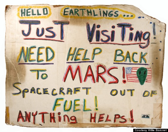 This Artist Has Spent $7,000 On Homeless People's Cardboard Signs For