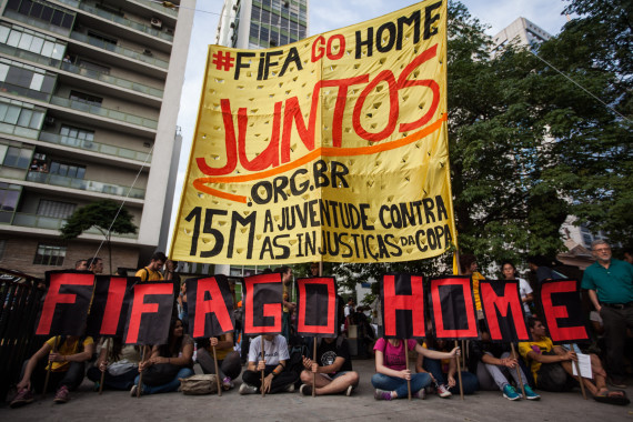 brazil world cup protest