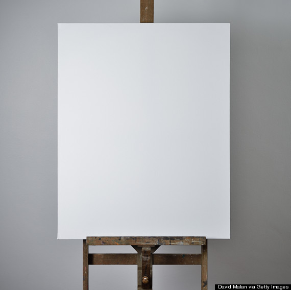 blank paint canvas