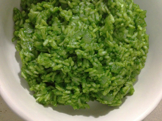 spicy green rice