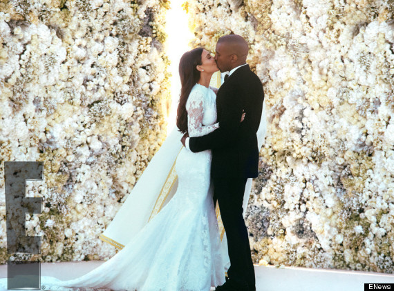 kim kardashian kanye west wedding photos