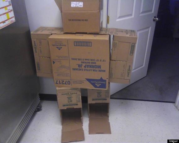 cardboard box robot