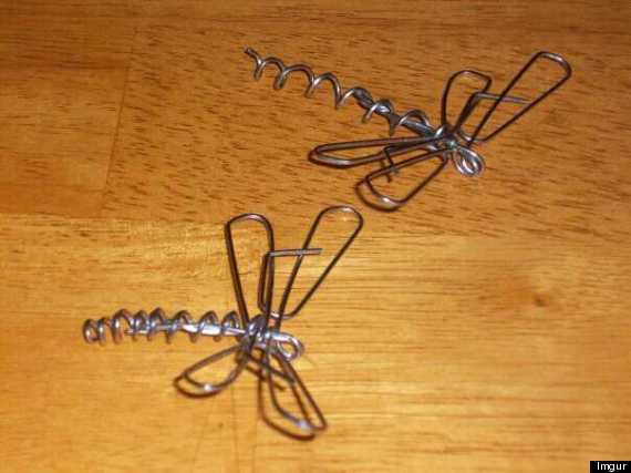 paperclip dragonflies