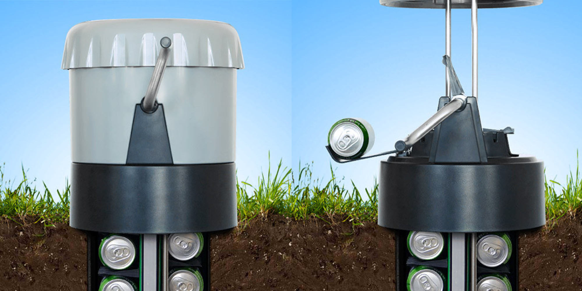 The eCool In-Ground Beer Cooler Uses The Earth As A Cooler | HuffPost