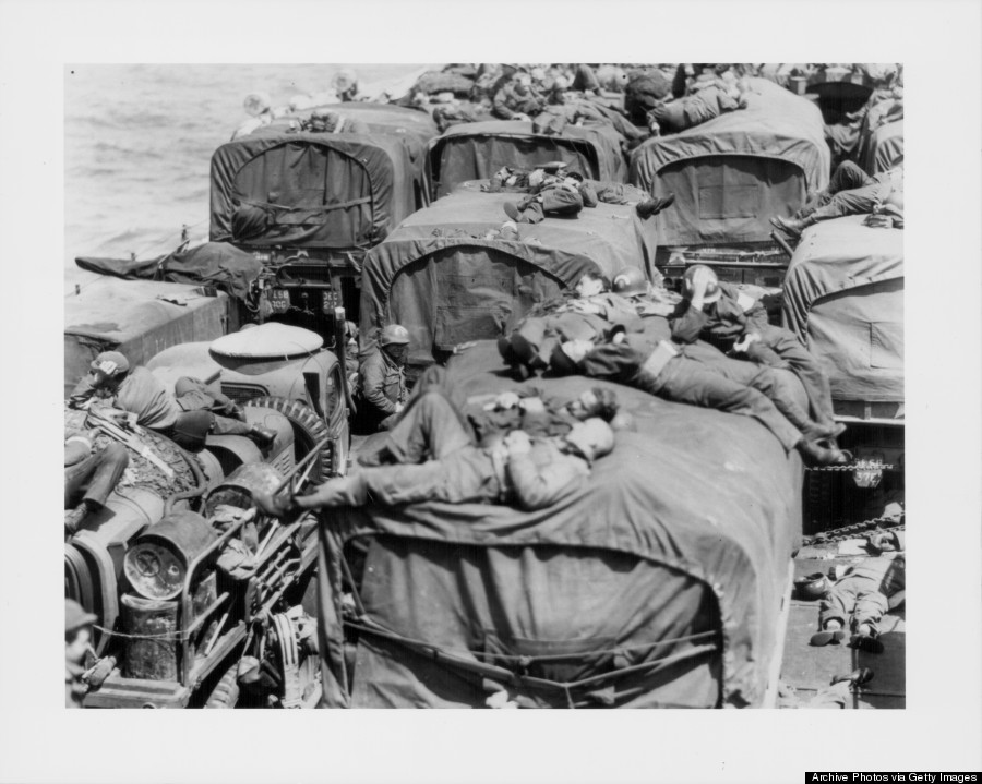 landing craft infantry on the way to normandy