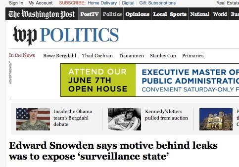 washpo snowden revealed