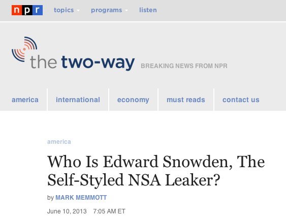 who is snowden