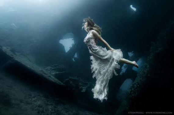 models underwater