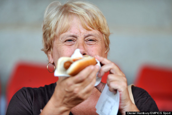 food in soccer stadium