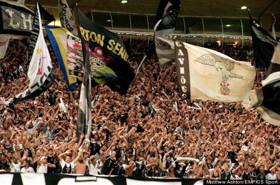 soccer fan flags