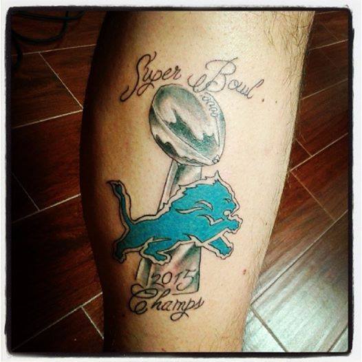 detroitlionssuperbowltattoo  Neds Blog