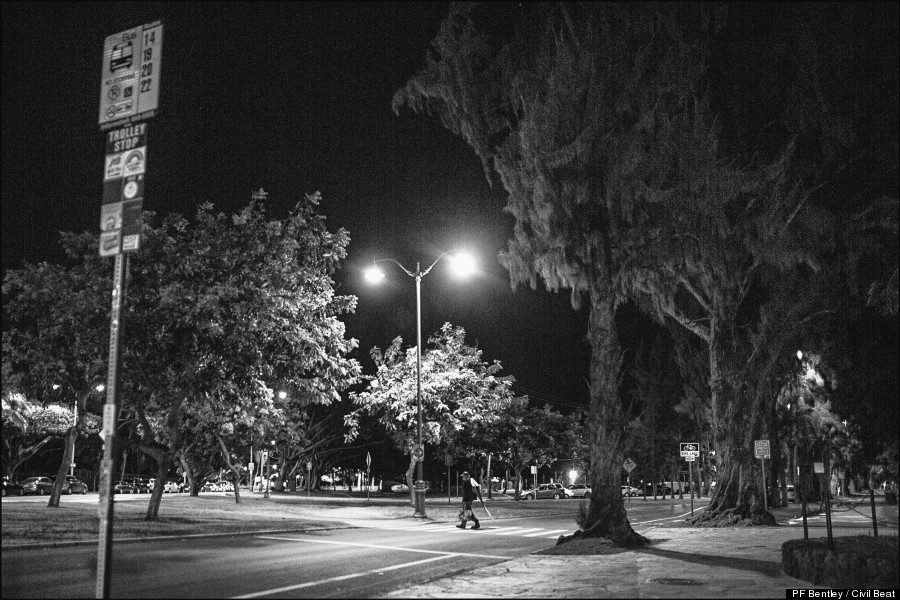 crossing street