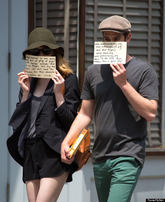 Emma Stone and Andrew Garfield Use The Paparazzi to Promote