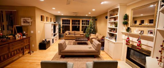 decorated living room