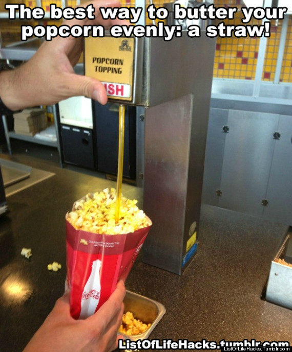 Get the butter to the middle of your popcorn : r/lifehacks