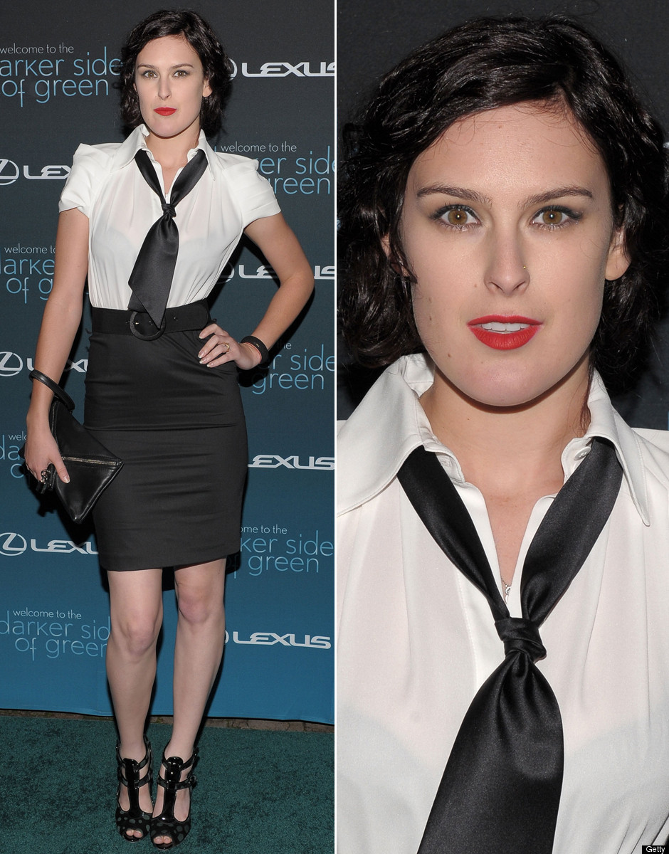 Rumer Willis' Sheer Shirt Look Is Business On Bottom, Party Up Top (PHOTOS)