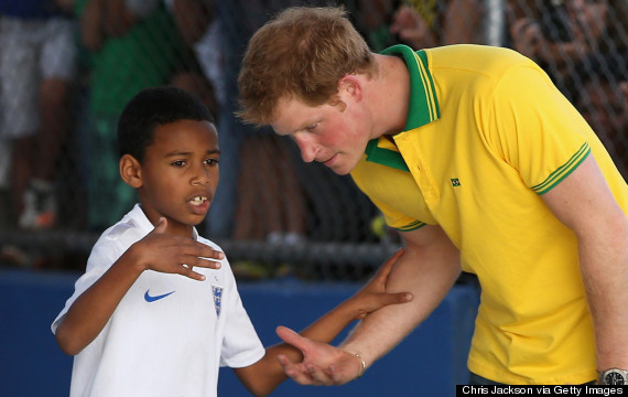 prince harry football brazil