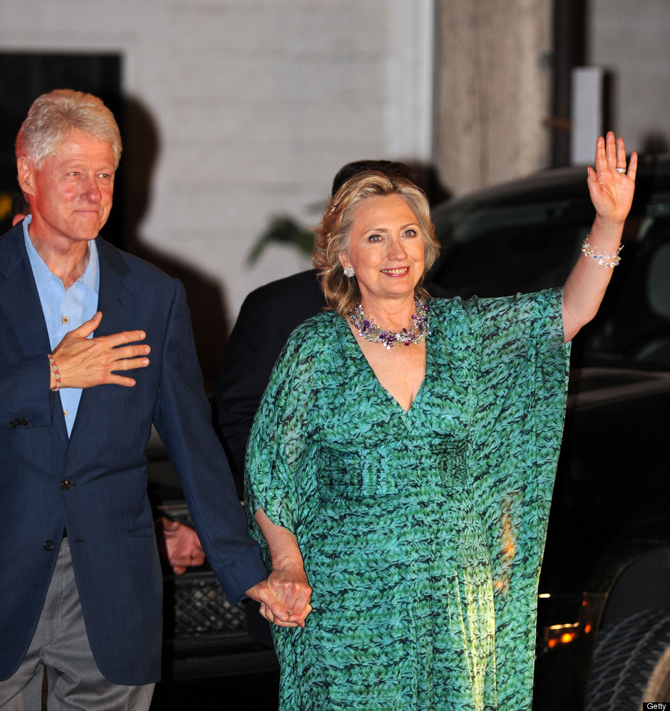 Hillary And Bill Clinton Step Out To Pre Wedding Party On Friday Night