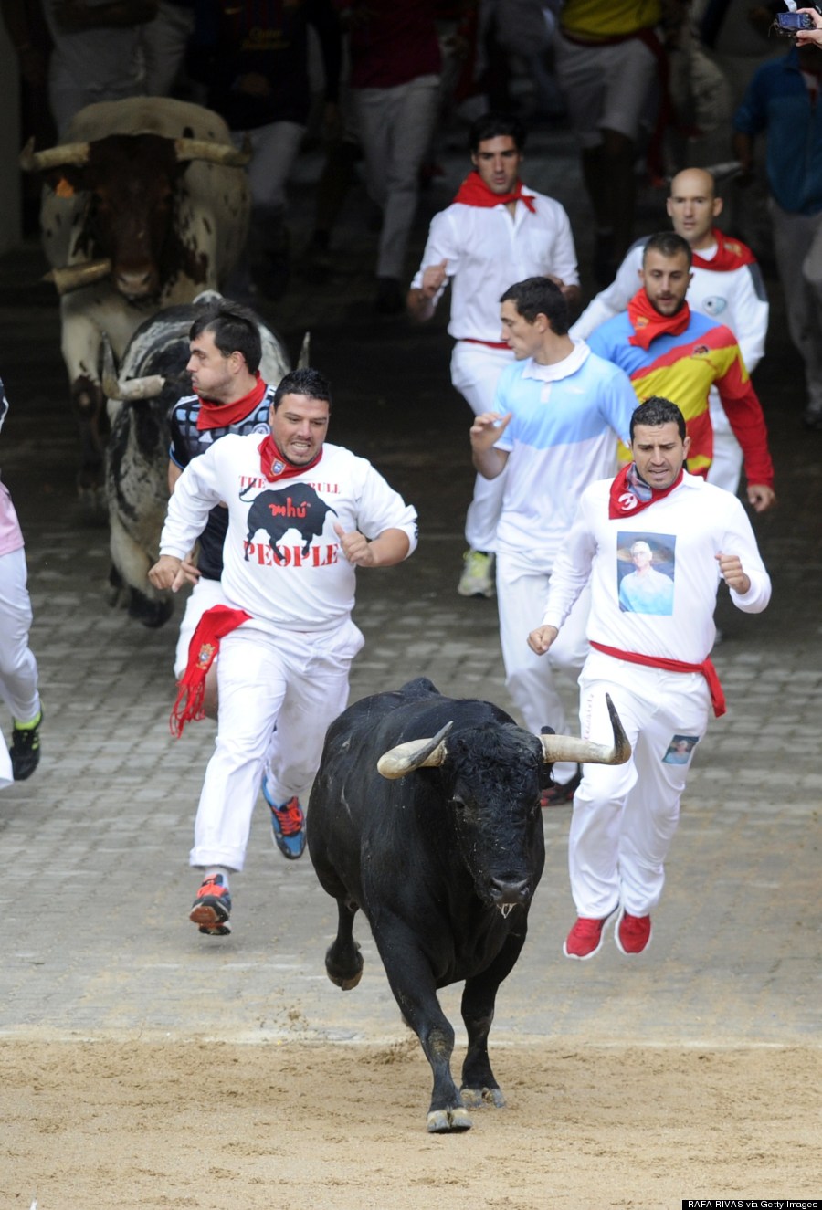 Wild Photos From The First Day Of Pamplona's Running Of The Bulls