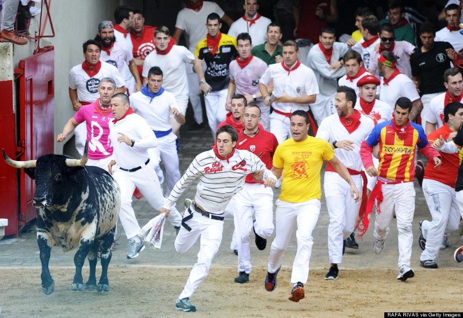 Wild Photos From The First Day Of Pamplona's Running Of The Bulls ...