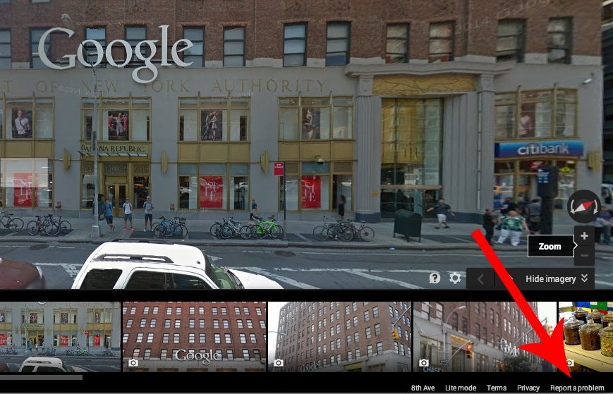 google street view blur