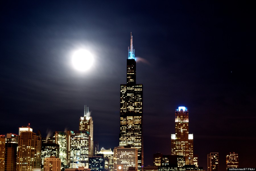 sears tower night