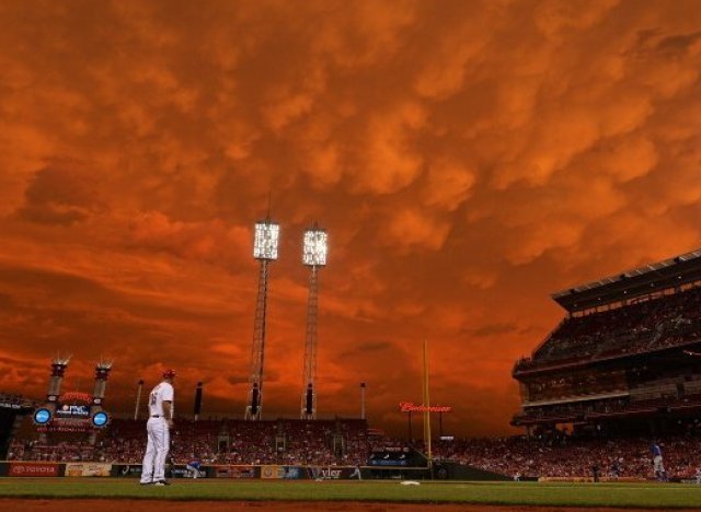 The Reds had some fun with visiting Cubs fans thanks to the