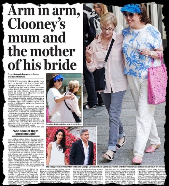 daily mail george clooney article