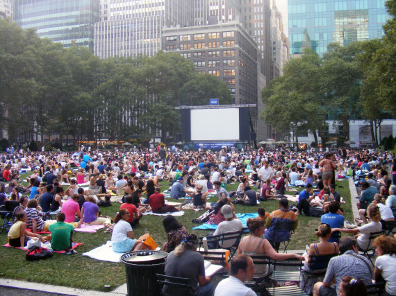 movie in bryant park