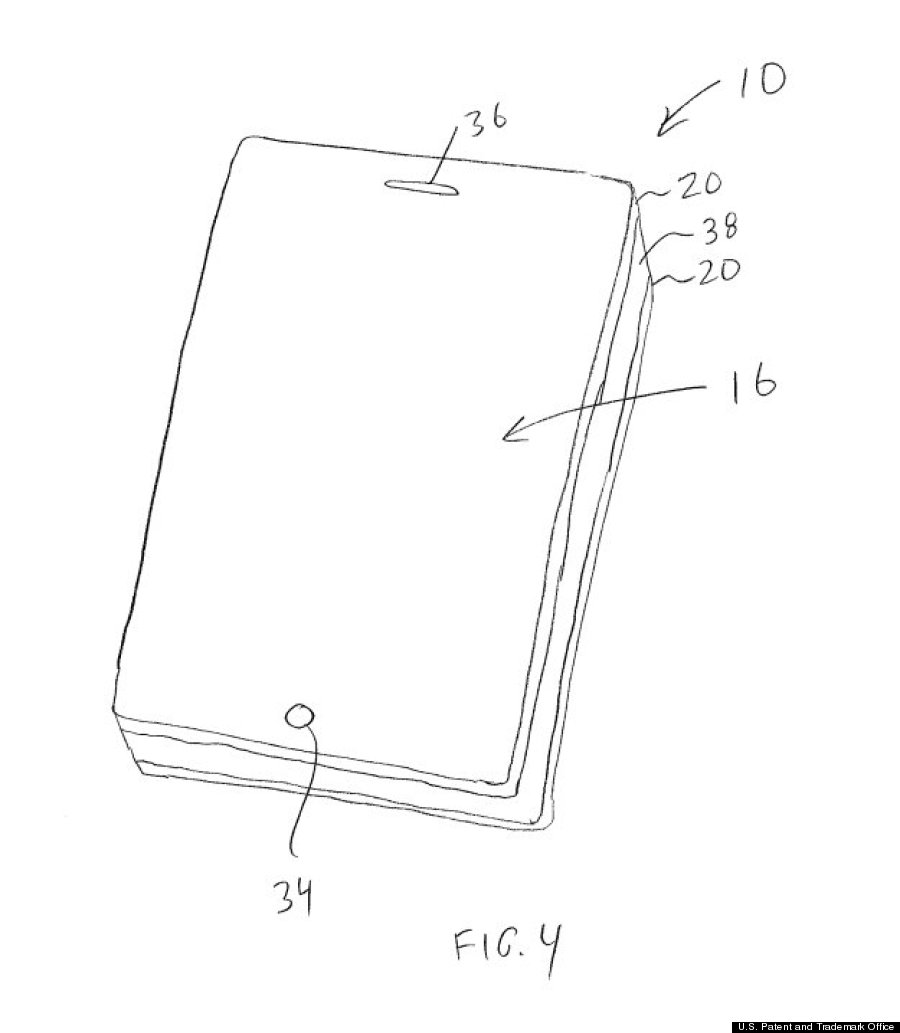 iphone patent front view