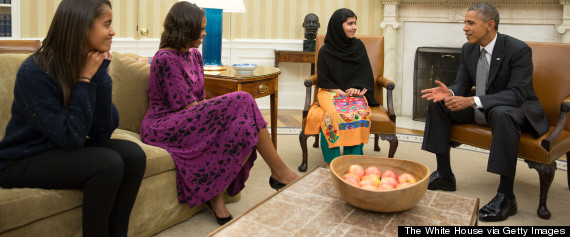 malala president obama