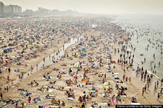 beach crowd