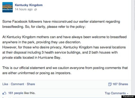 kentucky kingdom response