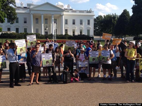 immigration rally at white house