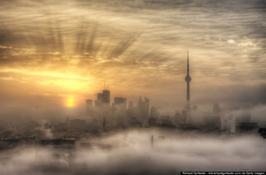 toronto in fog