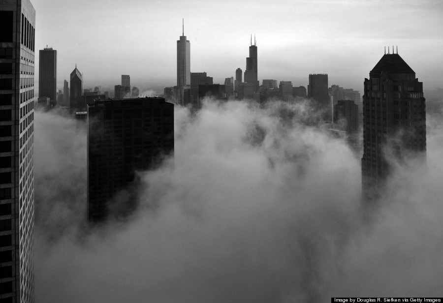 chicago in fog