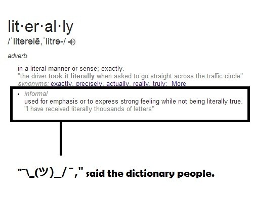 literally definition