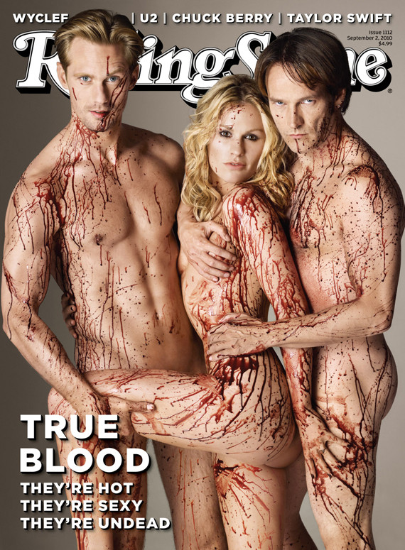True Blood Anna Paquin Porn - Anna Paquin, Stephen Moyer & Alexander Skarsgard Bloody & Nude: 'True Blood'  Stars Cover 'Rolling Stone' (PHOTO) | HuffPost Entertainment