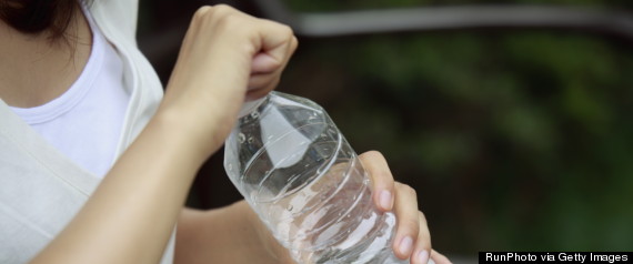 woman water bottle