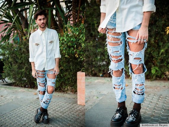 full ripped jeans mens