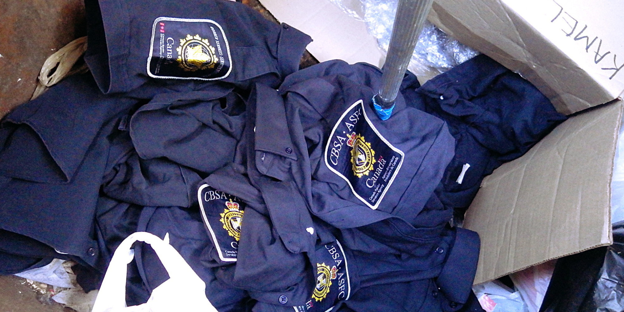 CBSA Government Uniforms Spotted In Vancouver Dumpster